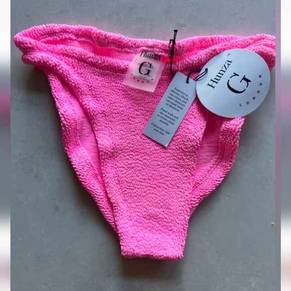 💓💓💓Hunza G Nancy one shoulder swim suit bikini bubblegum - Picture 13 of 14